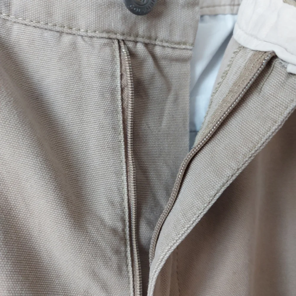 *Columbia Sportswear Men's Khaki Tan Flat Front Outdoor Walking Shorts Size 38